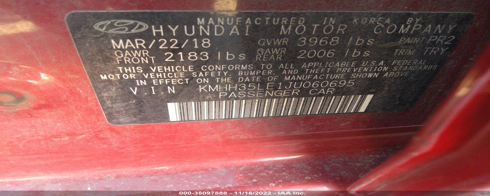 KMHH35LE1JU060695 2018 HYUNDAI ELANTRA GT photo no. 9