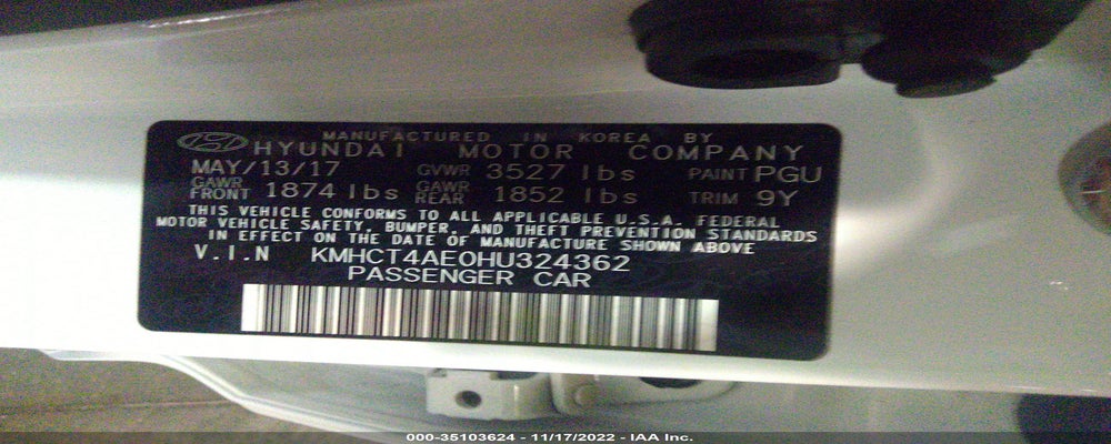 KMHCT4AE0HU324362 2017 HYUNDAI ACCENT photo no. 9