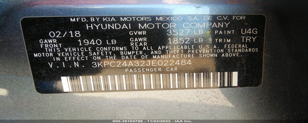 3KPC24A32JE022484 2018 HYUNDAI ACCENT photo no. 9