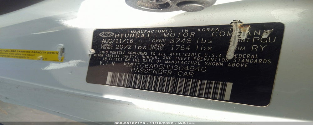 KMHTC6AD5HU304840 2017 HYUNDAI VELOSTER photo no. 9