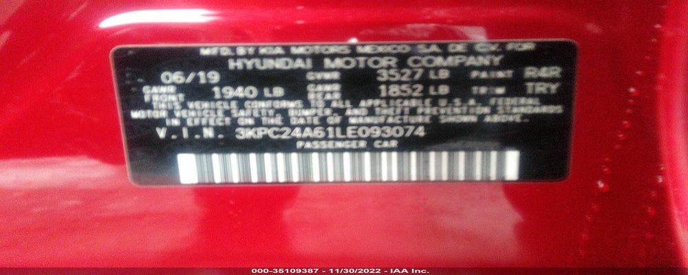 3KPC24A61LE093074 2020 HYUNDAI ACCENT photo no. 9