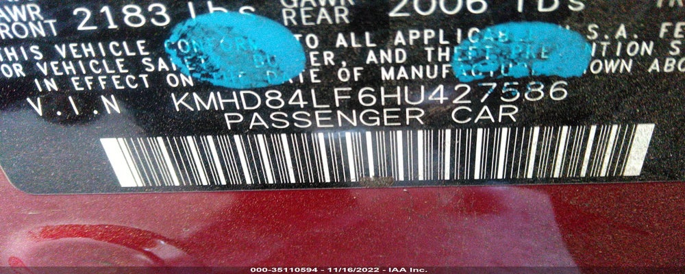 KMHD84LF6HU427586 2017 HYUNDAI ELANTRA photo no. 9