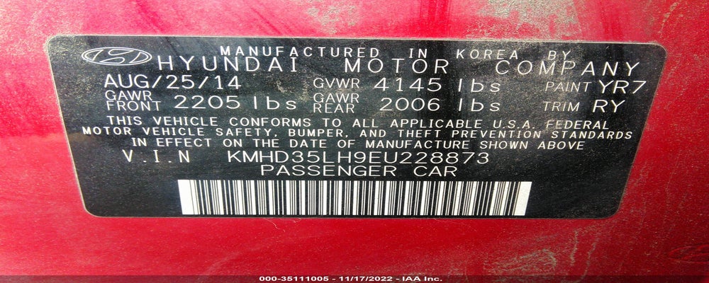 KMHD35LH9EU228873 2014 HYUNDAI ELANTRA GT photo no. 9