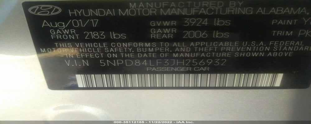5NPD84LF3JH256932 2018 HYUNDAI ELANTRA photo no. 9