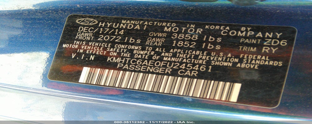KMHTC6AE0FU245461 2015 HYUNDAI VELOSTER photo no. 9