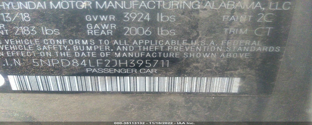 5NPD84LF2JH395711 2018 HYUNDAI ELANTRA photo no. 9