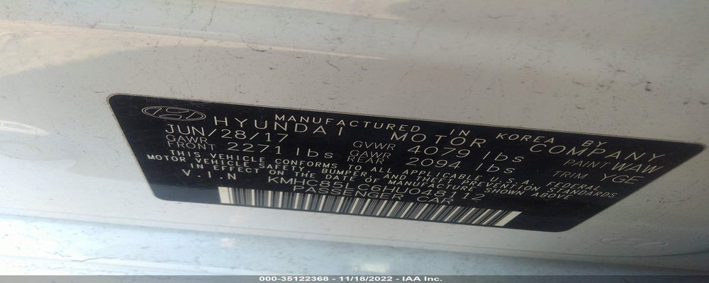 KMHC85LC6HU048112 2017 HYUNDAI IONIQ HYBRID photo no. 9