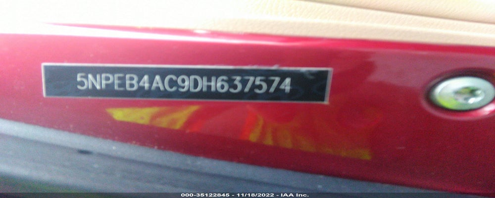 5NPEB4AC9DH637574 2013 HYUNDAI SONATA photo no. 9