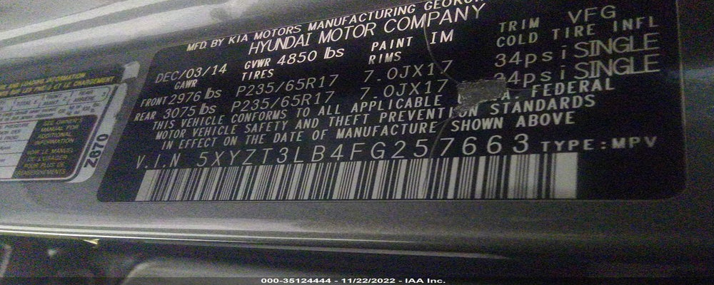 5XYZT3LB4FG257663 2015 HYUNDAI SANTA FE SPORT photo no. 9