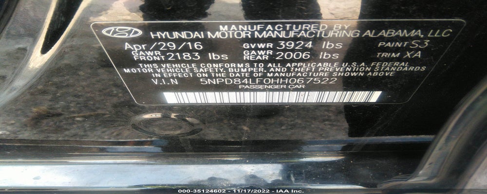 5NPD84LF0HH067522 2017 HYUNDAI ELANTRA photo no. 9