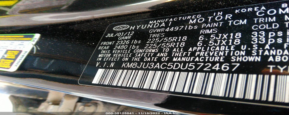 KM8JU3AC5DU572467 2013 HYUNDAI TUCSON photo no. 9