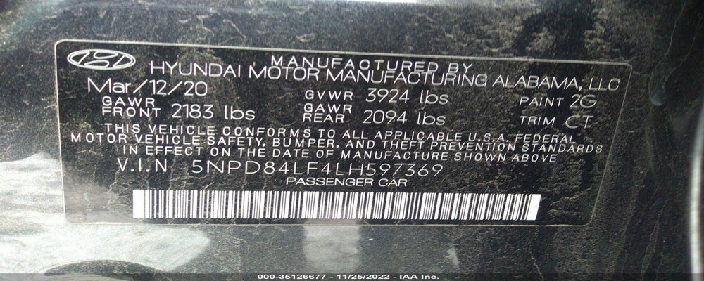 5NPD84LF4LH597369 2020 HYUNDAI ELANTRA photo no. 9