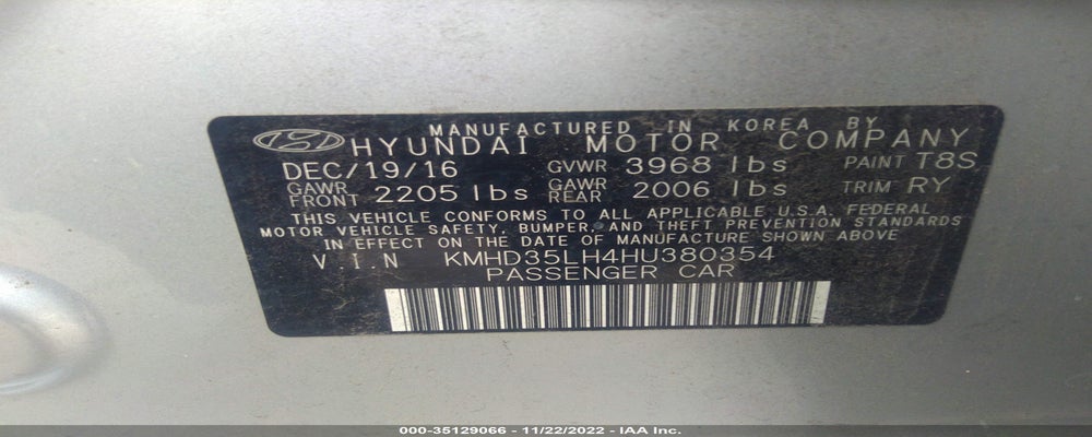 KMHD35LH4HU380354 2017 HYUNDAI ELANTRA GT photo no. 9