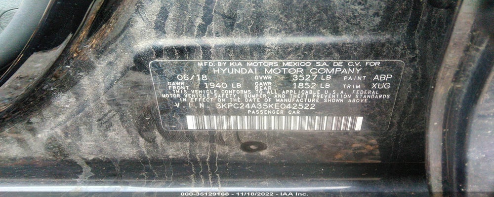 3KPC24A35KE042522 2019 HYUNDAI ACCENT photo no. 9