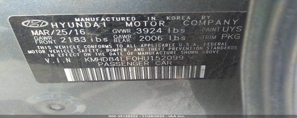 KMHD84LF0HU152099 2017 HYUNDAI ELANTRA photo no. 9
