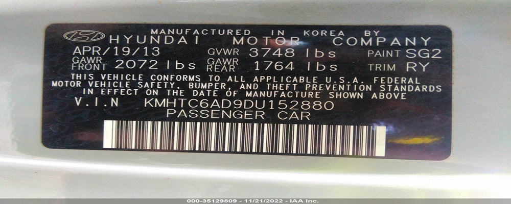 KMHTC6AD9DU152880 2013 HYUNDAI VELOSTER photo no. 9