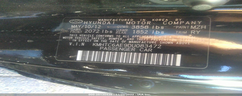 KMHTC6AE9DU083472 2013 HYUNDAI VELOSTER photo no. 9