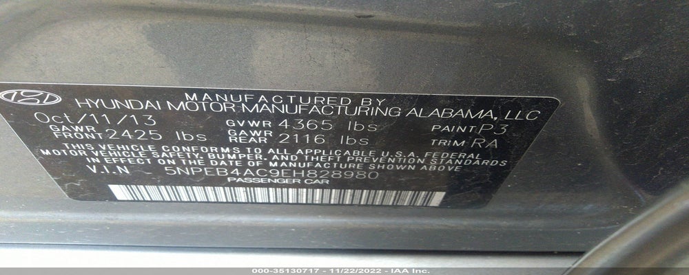 5NPEB4AC9EH828980 2014 HYUNDAI SONATA photo no. 9