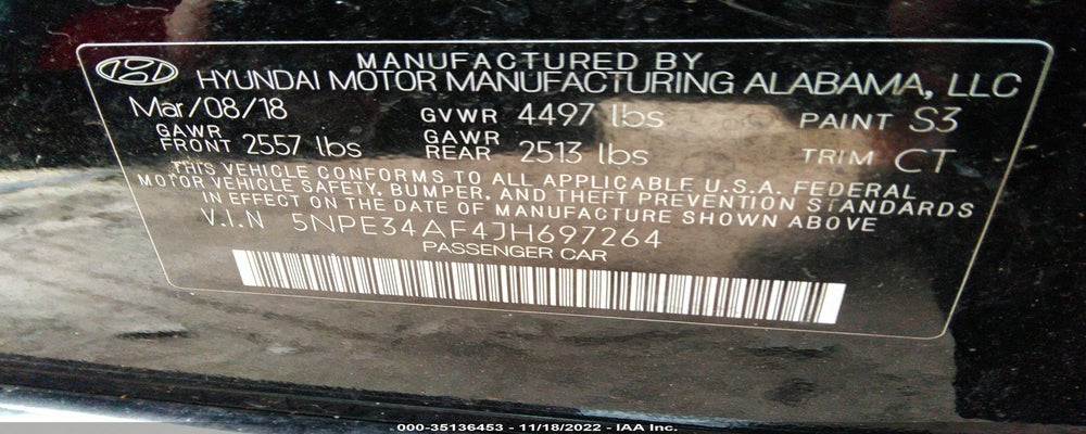 5NPE34AF4JH697264 2018 HYUNDAI SONATA photo no. 9