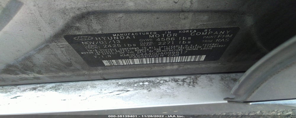 KMHEC4A40DA099517 2013 HYUNDAI SONATA HYBRID photo no. 9