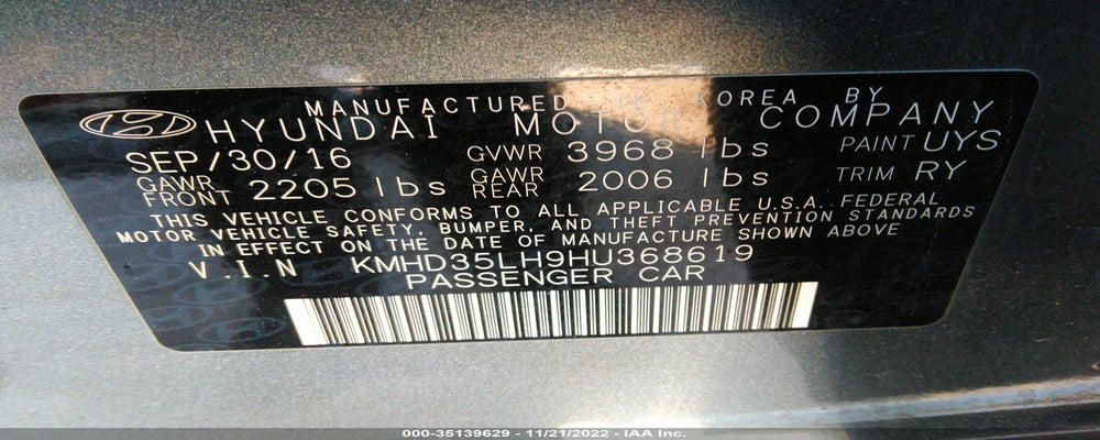 KMHD35LH9HU368619 2017 HYUNDAI ELANTRA GT photo no. 9