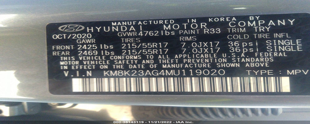 KM8K23AG4MU119020 2021 HYUNDAI KONA EV photo no. 9