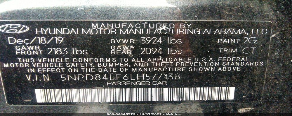 5NPD84LF6LH577138 2020 HYUNDAI ELANTRA photo no. 9
