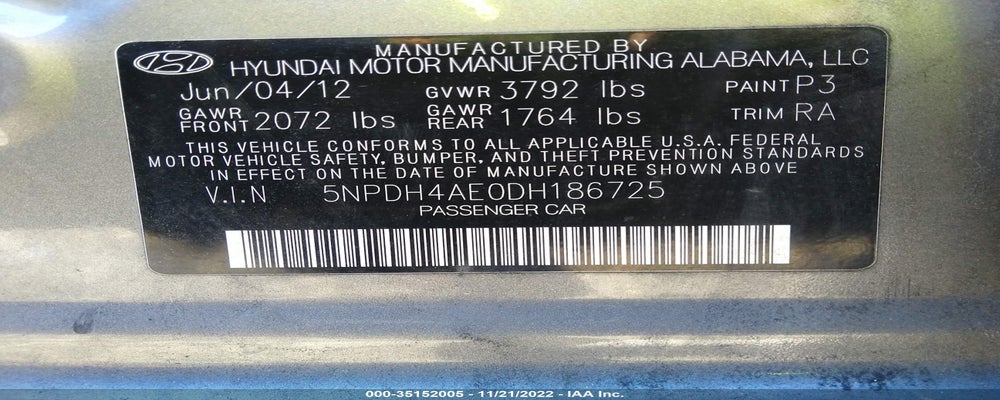 5NPDH4AE0DH186725 2013 HYUNDAI ELANTRA photo no. 9