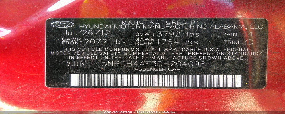 5NPDH4AE3DH204098 2013 HYUNDAI ELANTRA photo no. 9