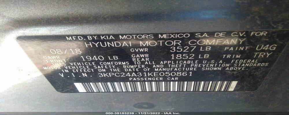 3KPC24A31KE050861 2019 HYUNDAI ACCENT photo no. 9