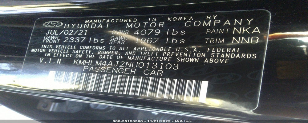 KMHLM4AJ2NU013103 2022 HYUNDAI ELANTRA HYBRID photo no. 9