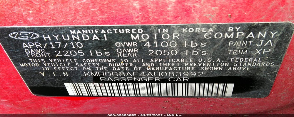 KMHDB8AE4AU083992 2010 HYUNDAI ELANTRA TOURING photo no. 9