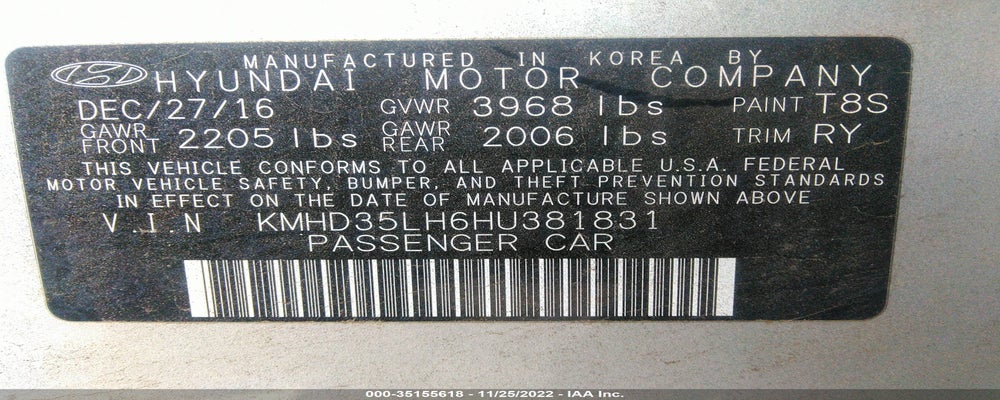 KMHD35LH6HU381831 2017 HYUNDAI ELANTRA GT photo no. 9