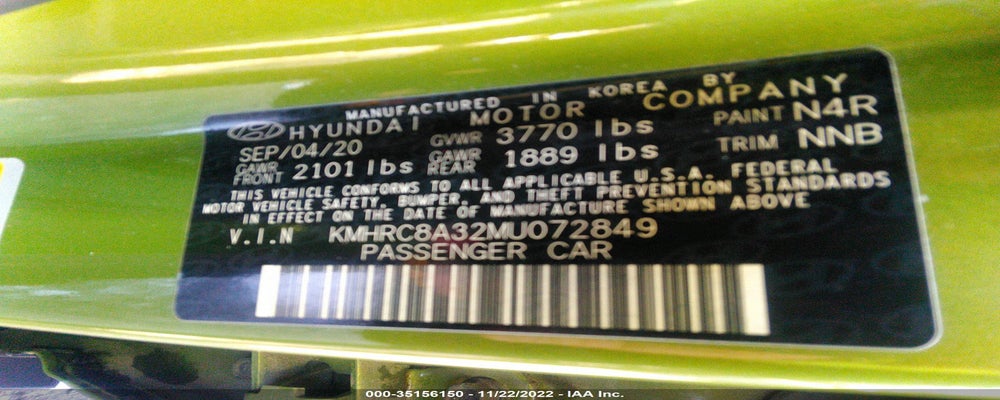 KMHRC8A32MU072849 2021 HYUNDAI VENUE photo no. 9