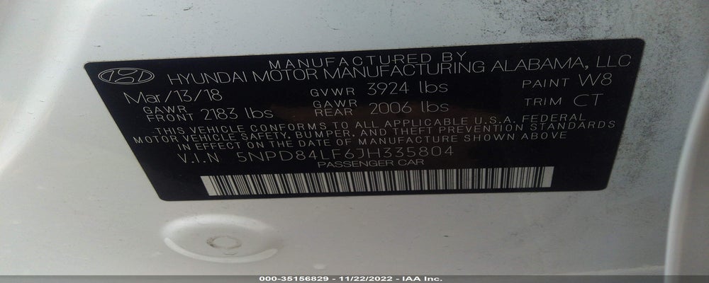 5NPD84LF6JH335804 2018 HYUNDAI ELANTRA photo no. 9