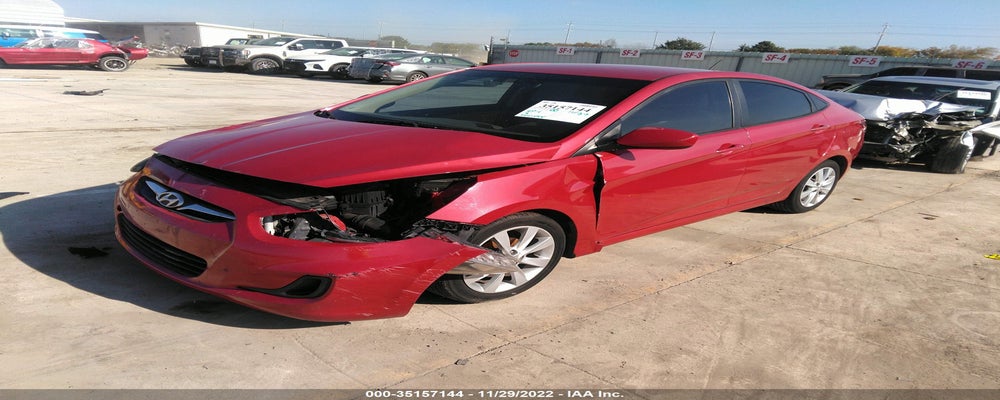 KMHCU4AE2EU772000 2014 HYUNDAI ACCENT photo no. 2