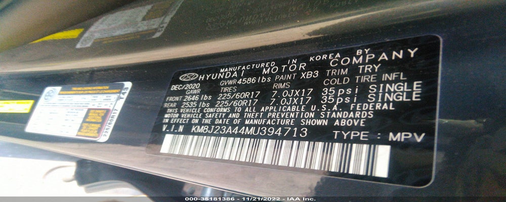 KM8J23A44MU394713 2021 HYUNDAI TUCSON photo no. 9