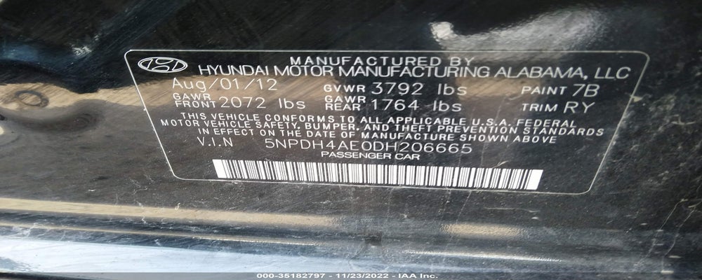5NPDH4AE0DH206665 2013 HYUNDAI ELANTRA photo no. 9