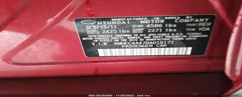 KMHEC4A47BA018171 2011 HYUNDAI SONATA photo no. 9