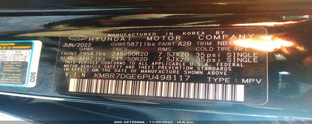 KM8R7DGE6PU498117 2023 HYUNDAI PALISADE photo no. 9