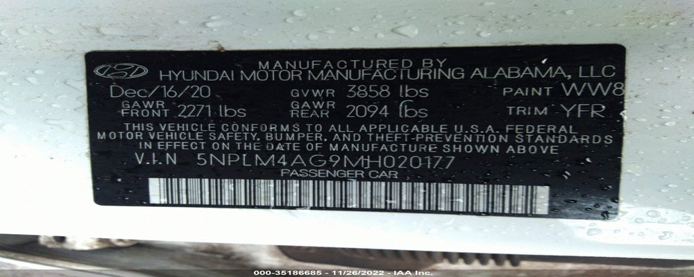 5NPLM4AG9MH020177 2021 HYUNDAI ELANTRA photo no. 9