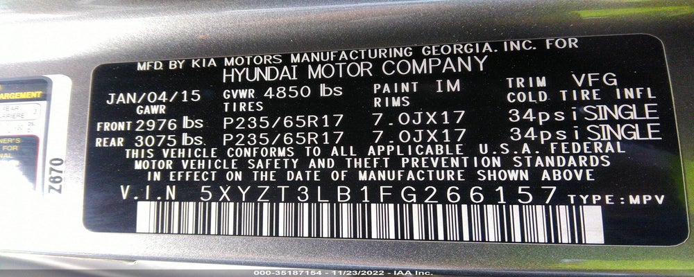 5XYZT3LB1FG266157 2015 HYUNDAI SANTA FE SPORT photo no. 9