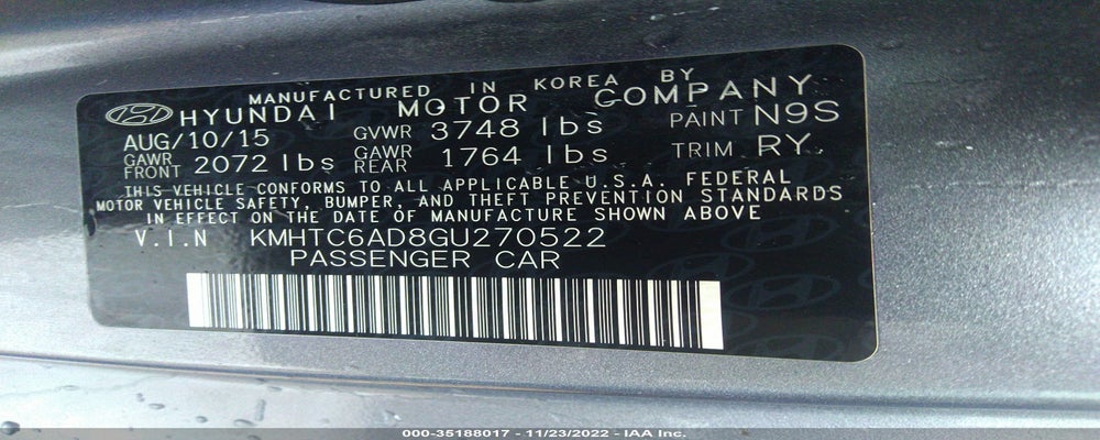 KMHTC6AD8GU270522 2016 HYUNDAI VELOSTER photo no. 9