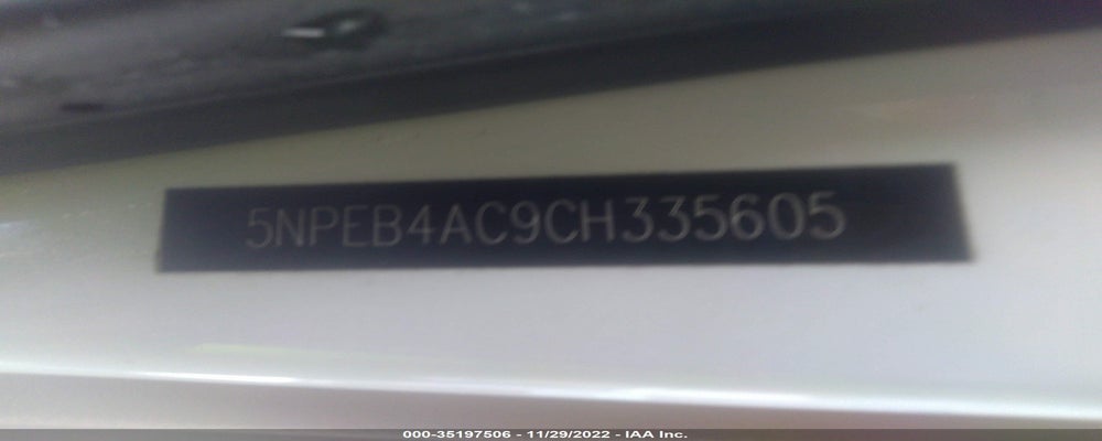 5NPEB4AC9CH335605 2012 HYUNDAI SONATA photo no. 9