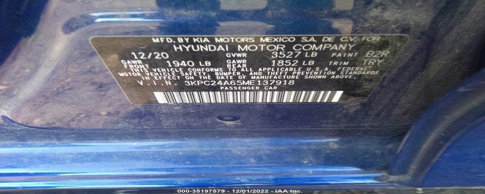 3KPC24A65ME137918 2021 HYUNDAI ACCENT photo no. 9