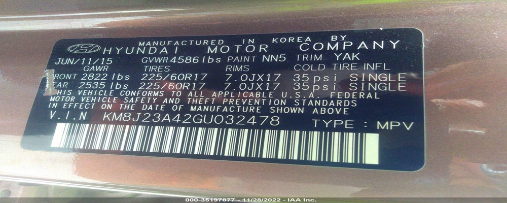 KM8J23A42GU032478 2016 HYUNDAI TUCSON photo no. 9