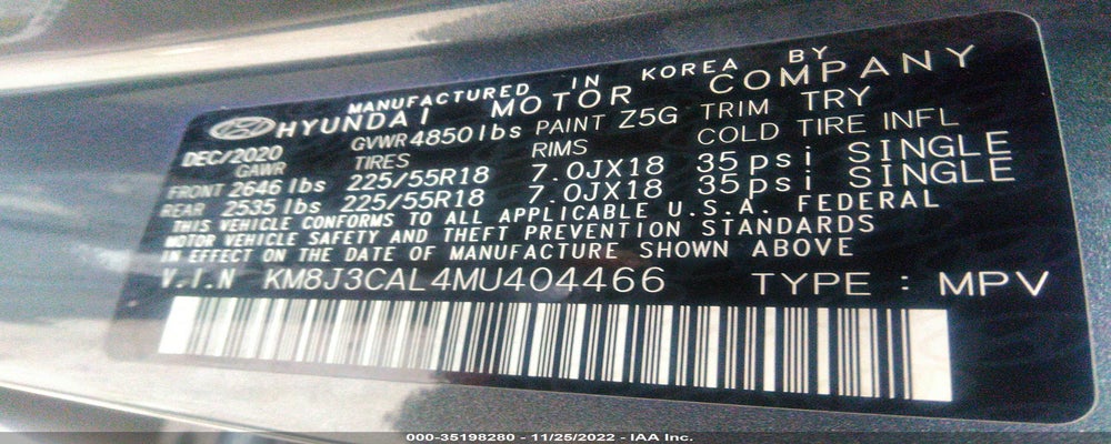 KM8J3CAL4MU404466 2021 HYUNDAI TUCSON photo no. 9