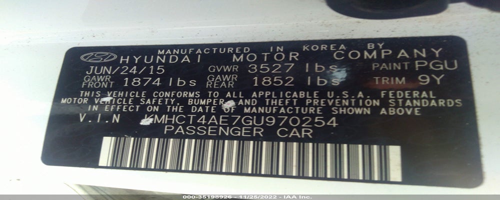 KMHCT4AE7GU970254 2016 HYUNDAI ACCENT photo no. 9