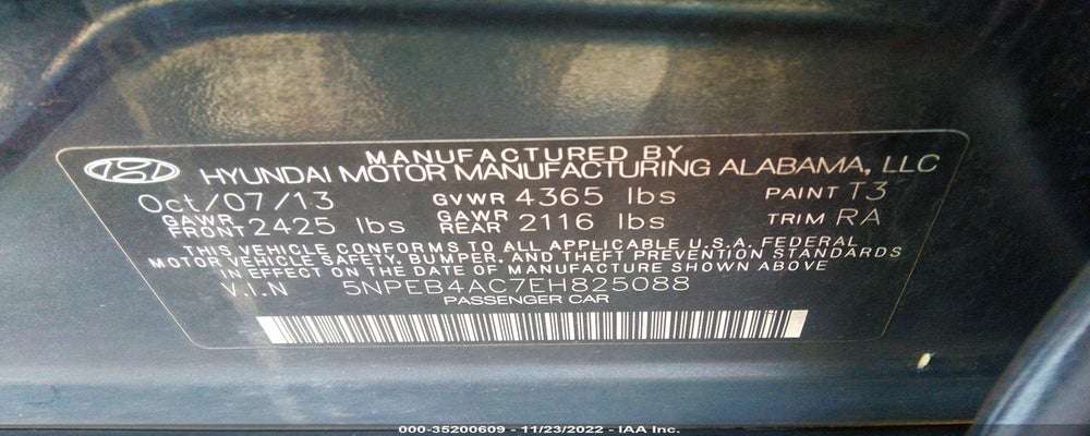 5NPEB4AC7EH825088 2014 HYUNDAI SONATA photo no. 9