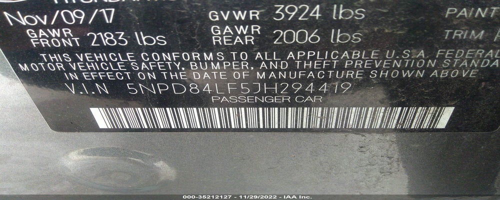 5NPD84LF5JH294419 2018 HYUNDAI ELANTRA photo no. 9